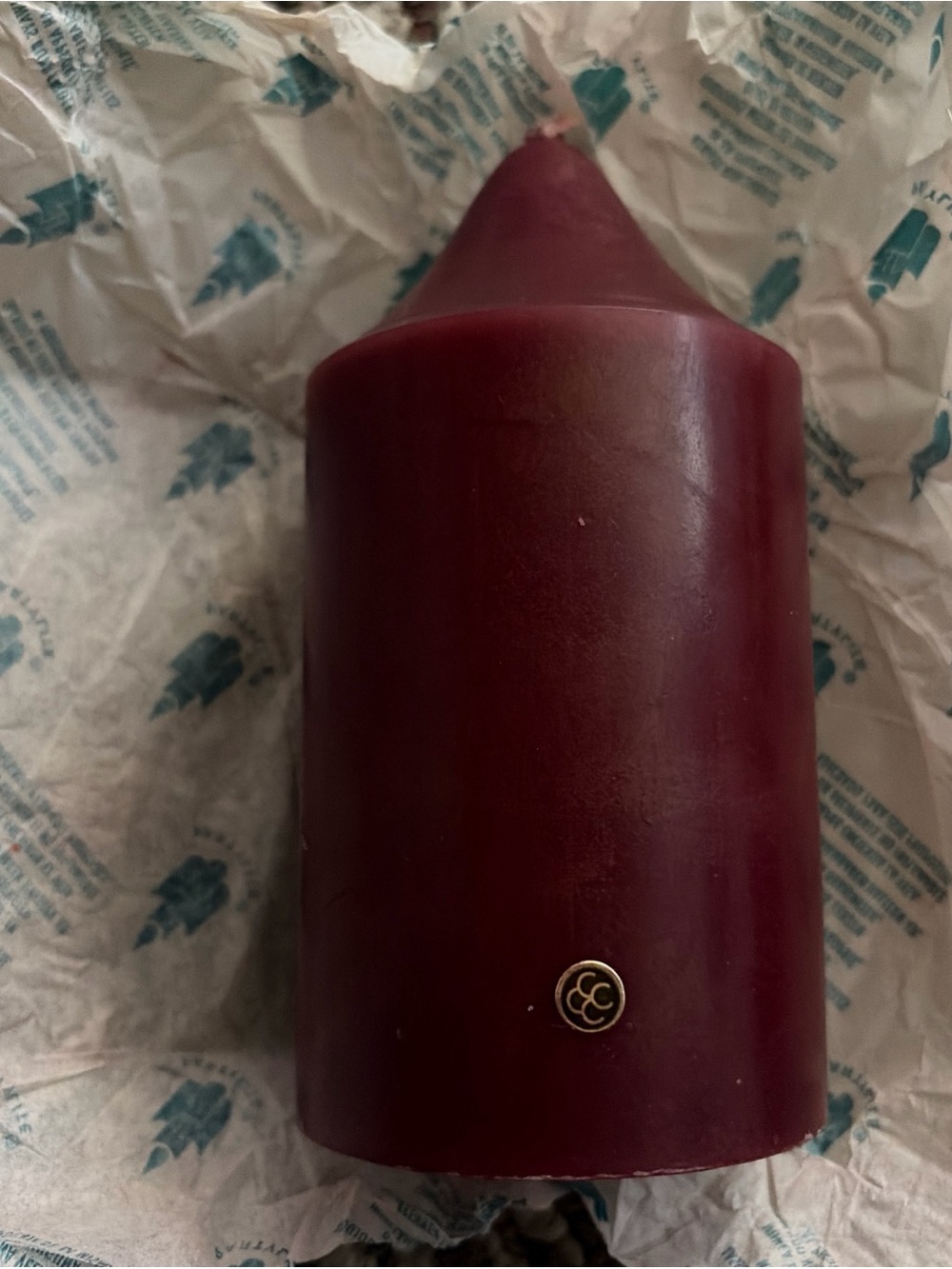 PARTYLITE Raspberry / Mulberry Pillar Candle 3” x 5” NEW
